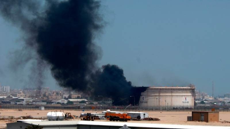Port oil infrastructure attack